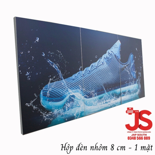 Hộp đèn vải 1 mặt độ dày  8 cm - fabric light box 8cm