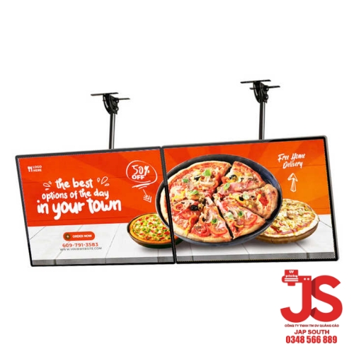 Kệ Treo, giá đỡ gắn trần cho Menu – Tranh Điện LED siêu mỏng